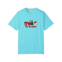 Comfort Colors® Tis The Season Tee — Lagoon Blue