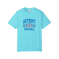 Comfort Colors® Detroit Football Est 1934 Tee — Lagoon Blue