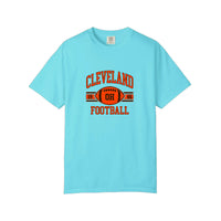 Comfort Colors® Cleveland Football 1946 Tee — Lagoon Blue