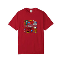 Comfort Colors® Happy 250 America Doodle Tee — Red