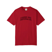 Comfort Colors® Abuelita Varsity Arch Tee — Red