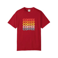 Comfort Colors® Retro Rainbow Coffee Stack Tee — Red
