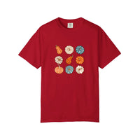 Comfort Colors® Nine Pumpkins In A Grid Tee — Red