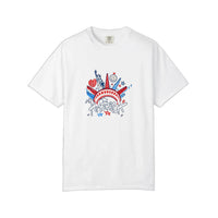 Comfort Colors® America Liberty Crown Graffiti Tee — White