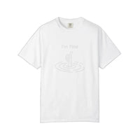 Comfort Colors® I'm Fine Drowning Thumbs Up Tee — White