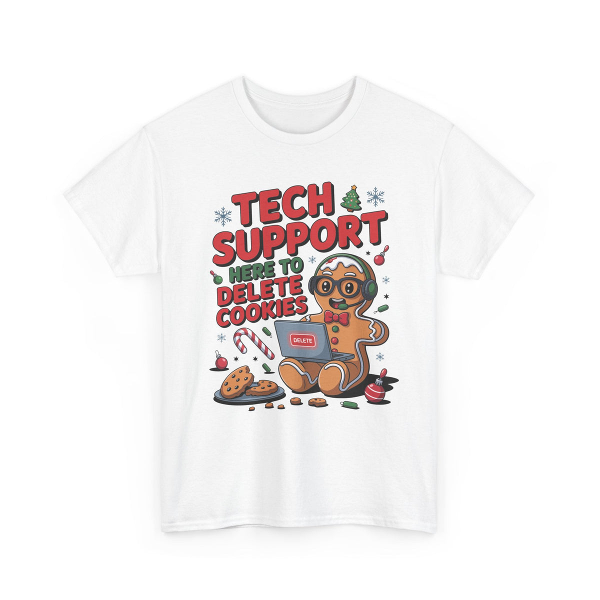 Gingerbread Tech Support Tee
