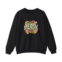 His Mercy Rewrote My Story Sweatshirt — Black