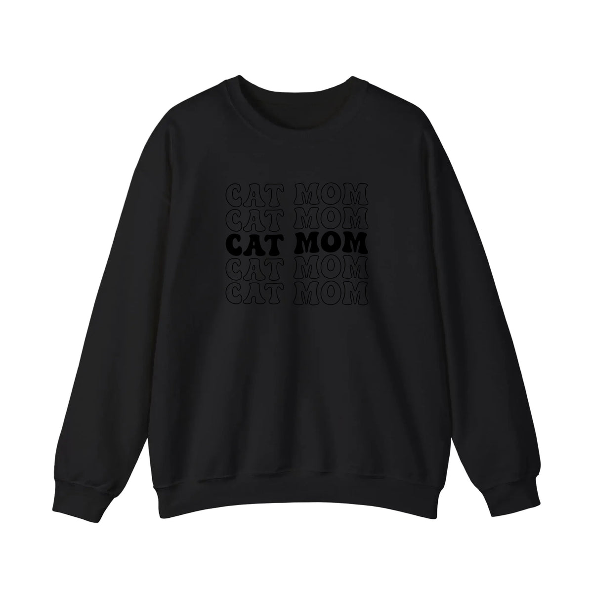 Cat Mom Retro Repeat Sweatshirt