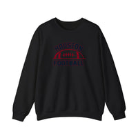 Houston Football Vintage Arch Sweatshirt — Black