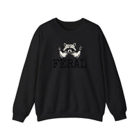 Feral Raccoon Rock Hands Sweatshirt — Black