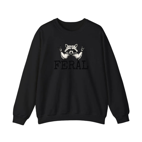 Feral Raccoon Rock Hands Sweatshirt