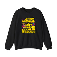 New Achievement Happy Father's Day Crawler Sweatshirt — Black
