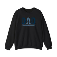 Dad The Man The Myth The Legend Sweatshirt — Black