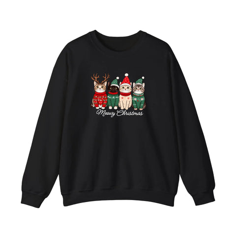 Meowy Christmas Sweater Cats Sweatshirt