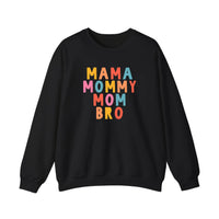 Mama Mommy Mom Bro Sweatshirt — Black
