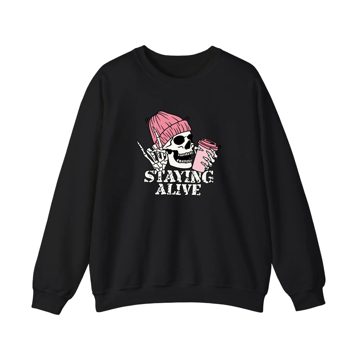 Skeleton Staying Alive Sweatshirt