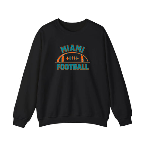 Miami Football Vintage Half Ball Sweatshirt