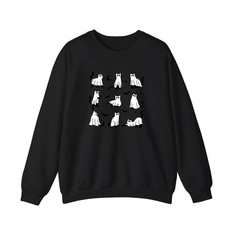 Ghost Cats Under Sheets Sweatshirt
