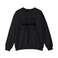 Dog Mom Retro Stack Sweatshirt — Black