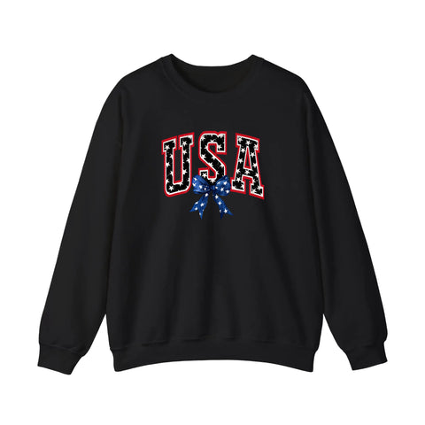 USA Varsity Star Bow Sweatshirt