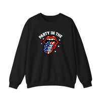 Party In The USA Lips Sweatshirt — Black