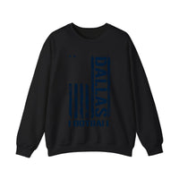 Dallas Football Distressed Flag Sweatshirt — Black