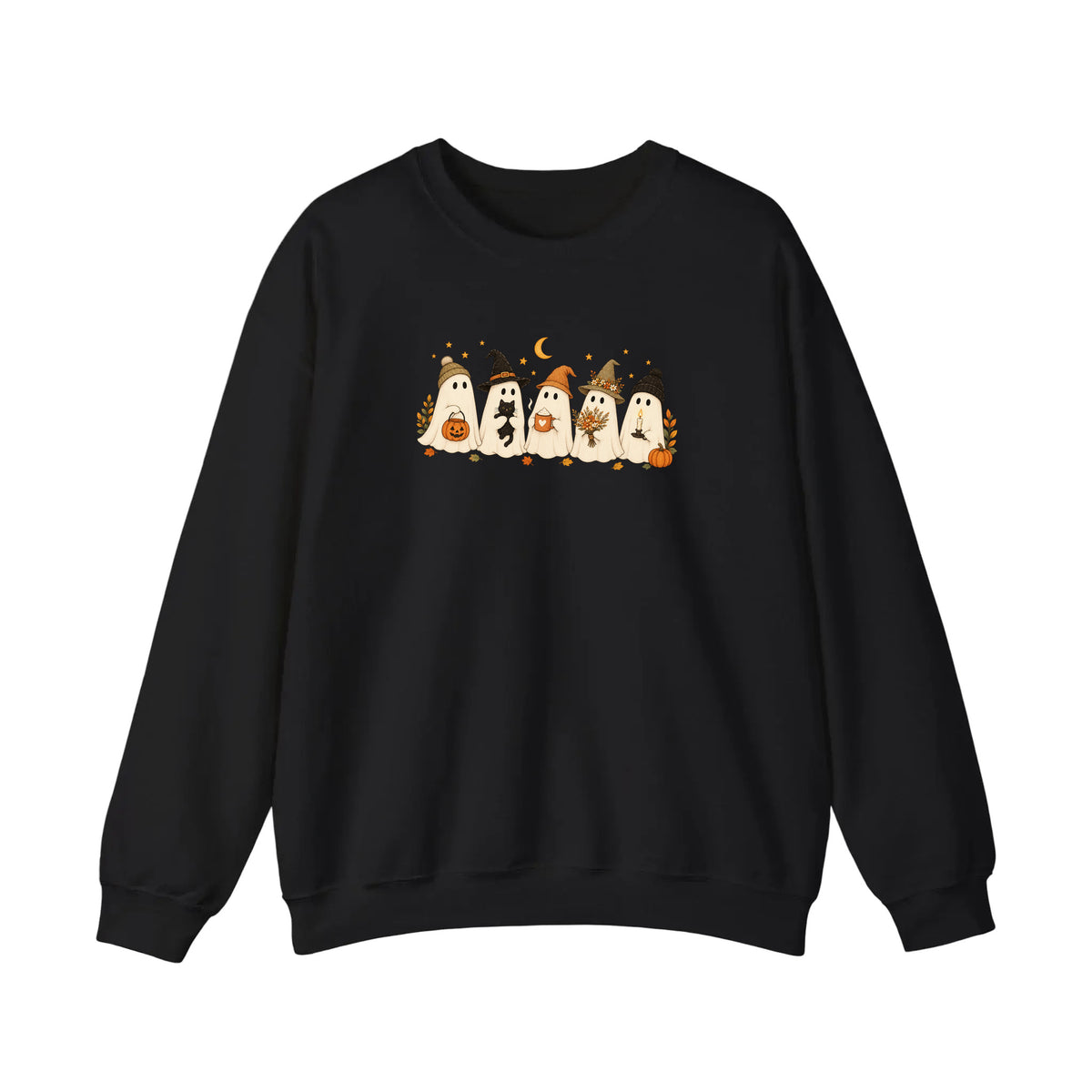 Cozy Autumn Ghost Squad Sweatshirt