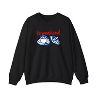 Le Weekend Coffee And Croissant Sweatshirt — Black