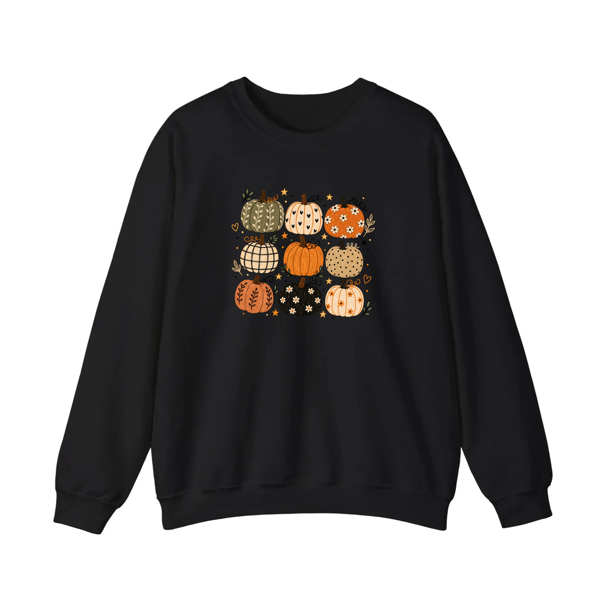 Patterned Pumpkin Patch Sweatshirt