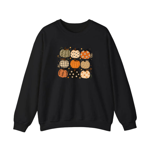 Patterned Pumpkin Patch Sweatshirt