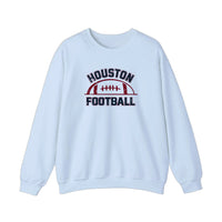 Houston Football Vintage Arch Sweatshirt — Light Blue