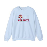 Atlanta Eagle Flag Sweatshirt — Light Blue