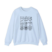 Cats In Art History Sweatshirt — Light Blue