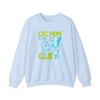Cat Mom Club Sweatshirt — Light Blue