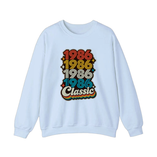 1986 Classic Sweatshirt — Light Blue