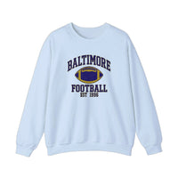 Baltimore Football Est 1996 Sweatshirt — Light Blue