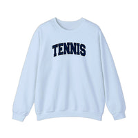 Tennis Varsity Arch Sweatshirt — Light Blue
