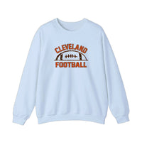 Cleveland Football Vintage Arch Sweatshirt — Light Blue