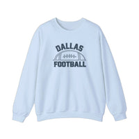 Dallas Football Vintage Arch Sweatshirt — Light Blue