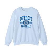 Detroit Football Est 1934 Sweatshirt — Light Blue