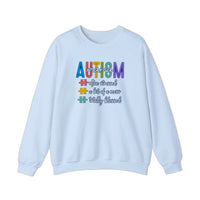Autism Mama Totally Blessed Sweatshirt — Light Blue