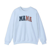 Stars And Stripes Mama Sweatshirt — Light Blue