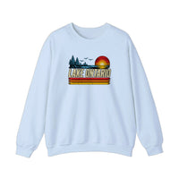 Lake Ontario Retro Sunset Sweatshirt — Light Blue