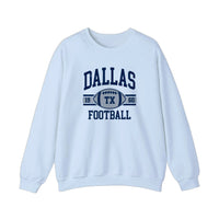 Dallas Texas Football 1960 Sweatshirt — Light Blue