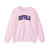 Buffalo Collegiate Arch Sweatshirt — Light Pink