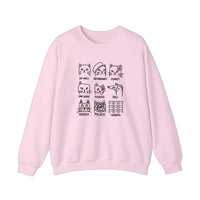 Cats In Art History Sweatshirt — Light Pink