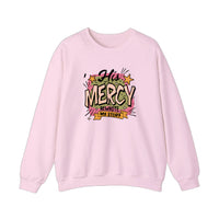 His Mercy Rewrote My Story Sweatshirt — Light Pink