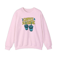 Iced Coffee And Sunshine Sweatshirt — Light Pink