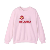 Atlanta Eagle Flag Sweatshirt — Light Pink