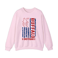 Buffalo Flag Football Sweatshirt — Light Pink